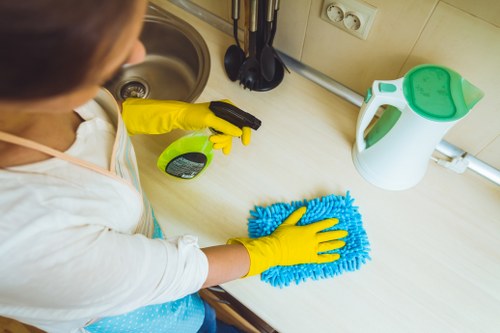 Professional mattress cleaning in a Mayfair bedroom setting