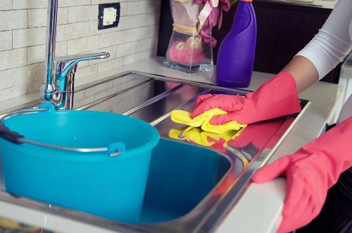 Professional cleaning in a Mayfair townhouse interior