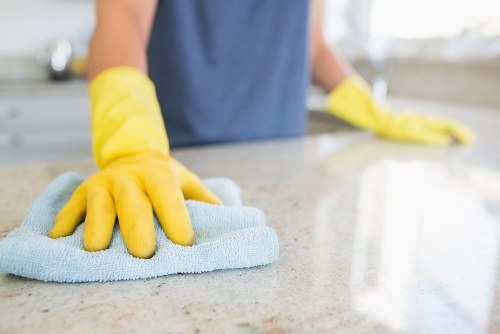 Local cleaner maintaining a Mayfair office reception area